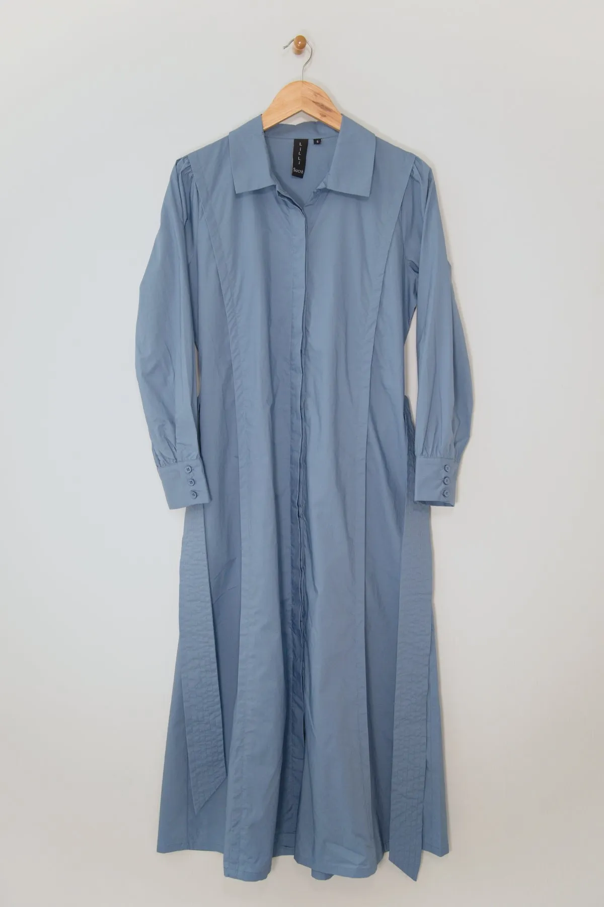 48" Long Sleeve Shirtdress with Belt