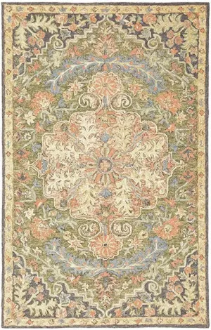 Alfresco 28401 Yellow/Green Rug