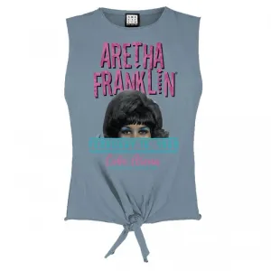 Amplified Womens/Ladies Cobo Arena Aretha Franklin Sleeveless Crop Top