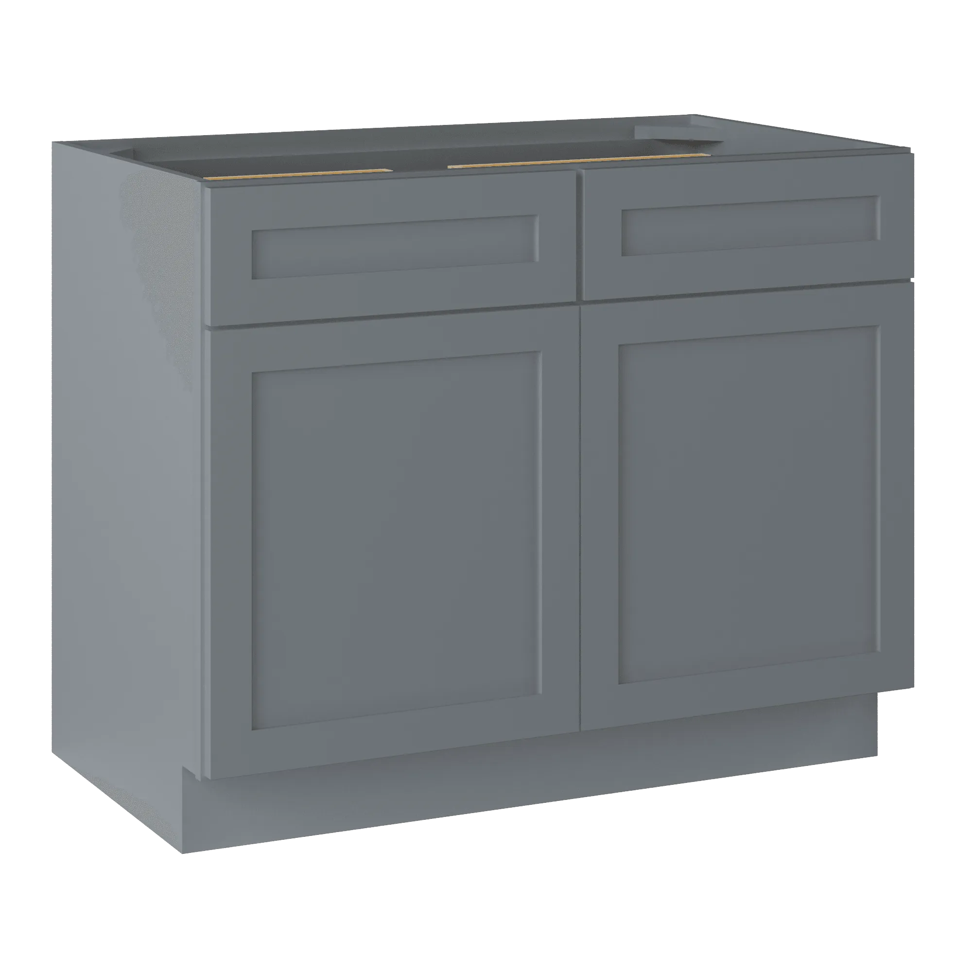 Base Kitchen Cabinet B42 Colonial Gray LessCare 42 in. width 34.5 in. height 24 in. depth