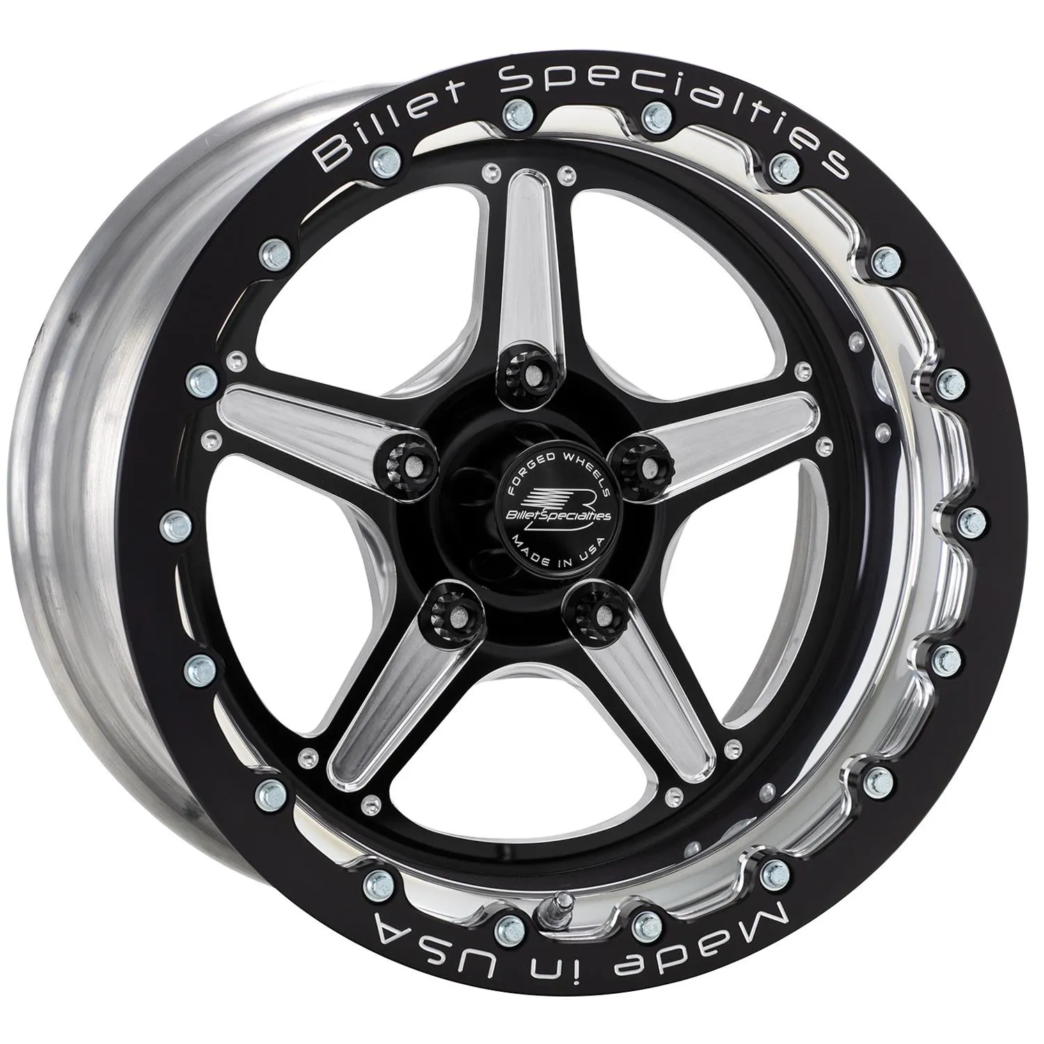 Billet Specialties Street Lite Black Single Beadlock Wheels BRSB23510L6175