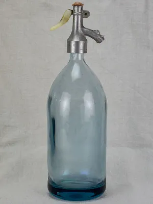 Early 20th Century light blue Seltzer siphon