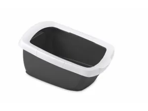 Funny cat Litter Box Dark Gray (BLACK)