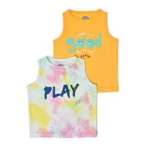 Kids Printed Vest - Pack of 2