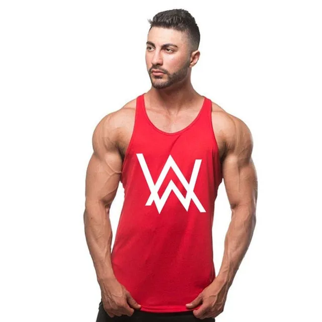 Men Fitness Singlet Sleeveless Shirt Cotton Muscle Guys Brand Undershirt for Boy Vest Gyms Clothing Bodybuilding Tank Top