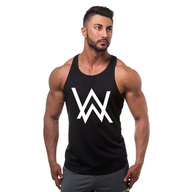 Men Fitness Singlet Sleeveless Shirt Cotton Muscle Guys Brand Undershirt for Boy Vest Gyms Clothing Bodybuilding Tank Top