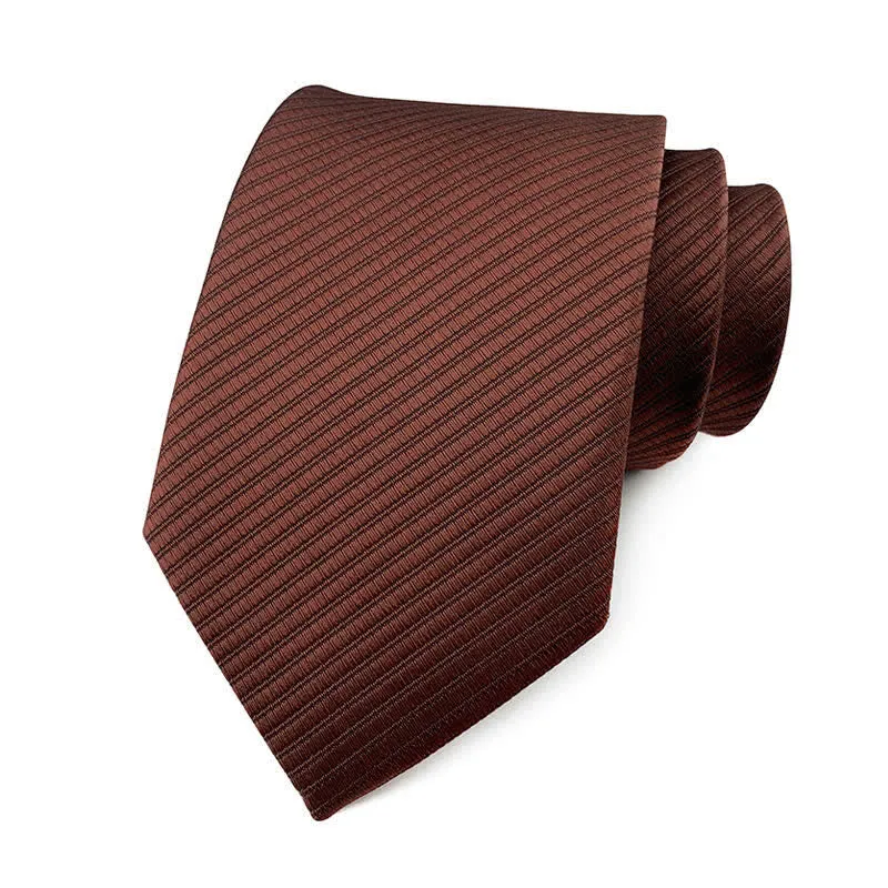 Men's Solid Color Discreet Twill Work Necktie