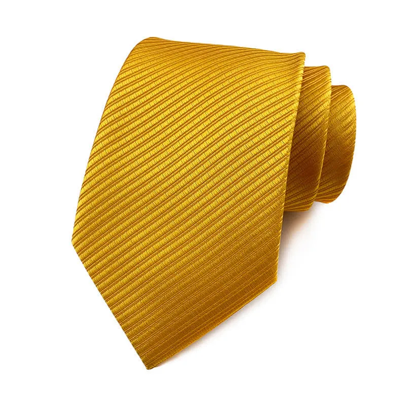 Men's Solid Color Discreet Twill Work Necktie