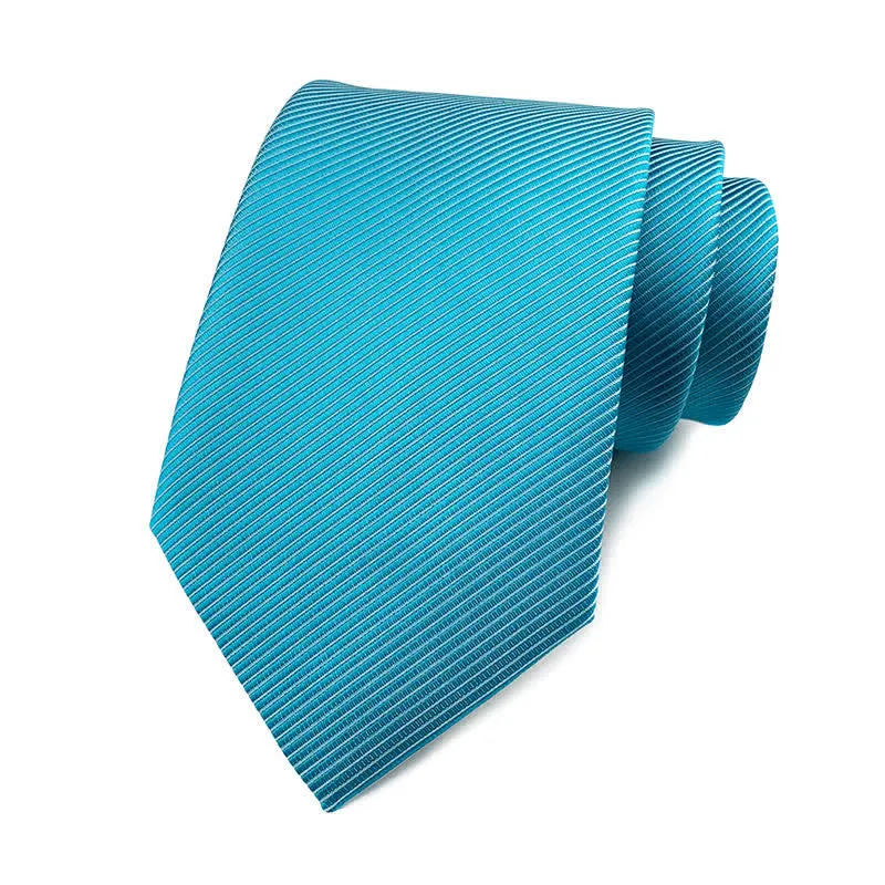 Men's Solid Color Discreet Twill Work Necktie