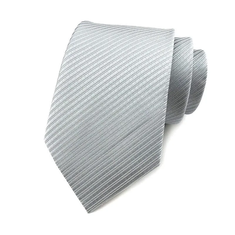 Men's Solid Color Discreet Twill Work Necktie