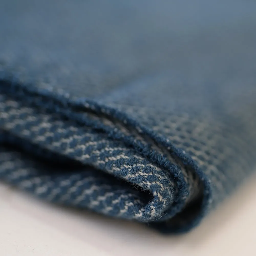 Merino Honeycomb Throw (Petrol)