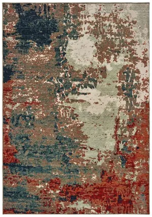 Montage 92L Blue Rust Rug