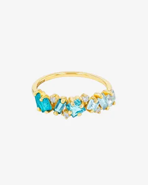 Nadima Light Blue Ombre Half Band