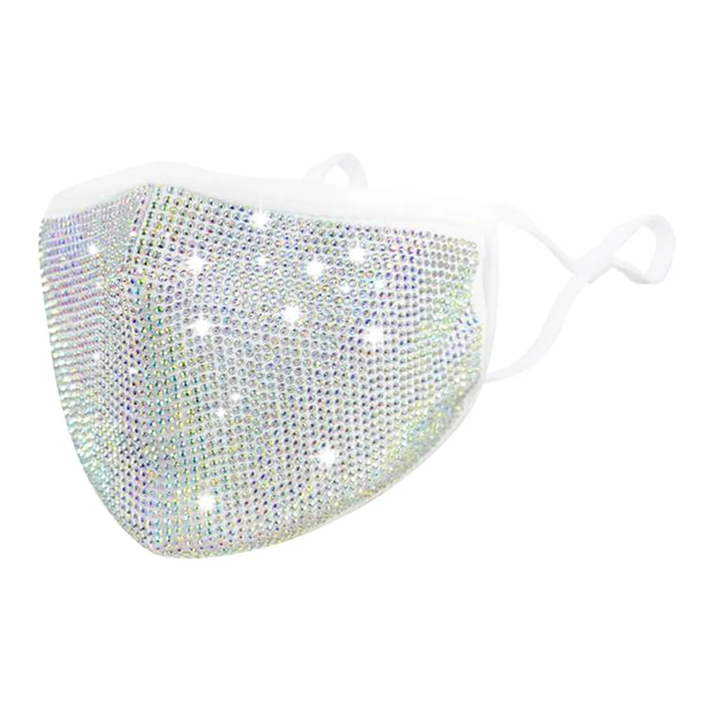 Nori Multi Rhinestone Embellished Fashion Mask