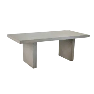 Raw Concrete Rectangle Dining Table