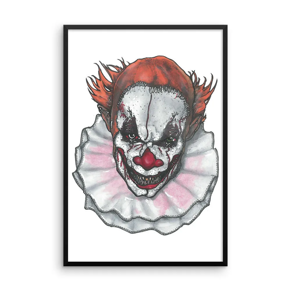 Scary Clown by Robert Bowen Framed Photo Paper Poster