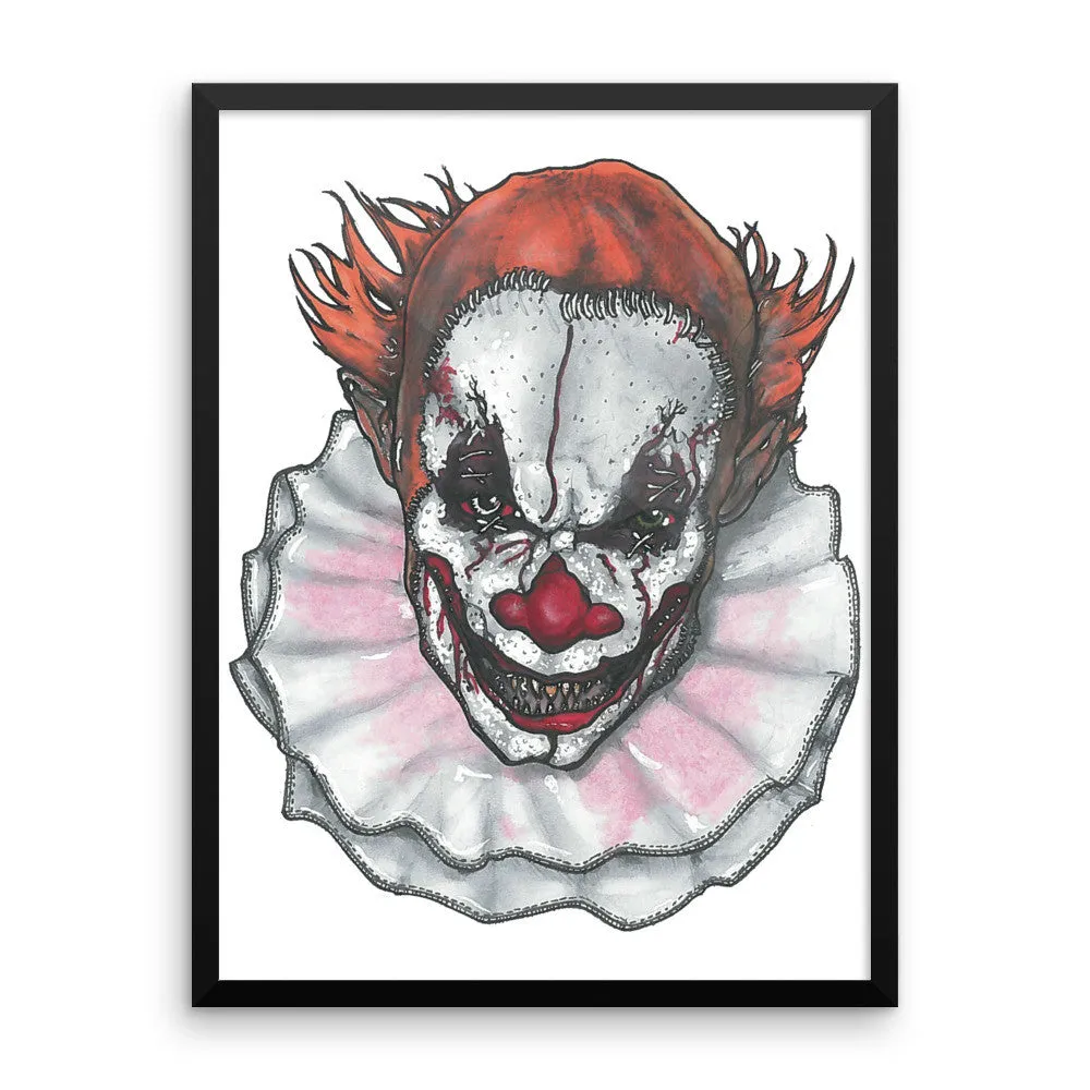 Scary Clown by Robert Bowen Framed Photo Paper Poster