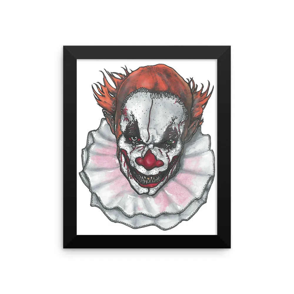 Scary Clown by Robert Bowen Framed Photo Paper Poster