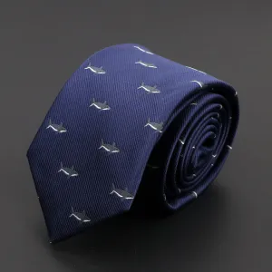 Tie: Shark Design - blue & red