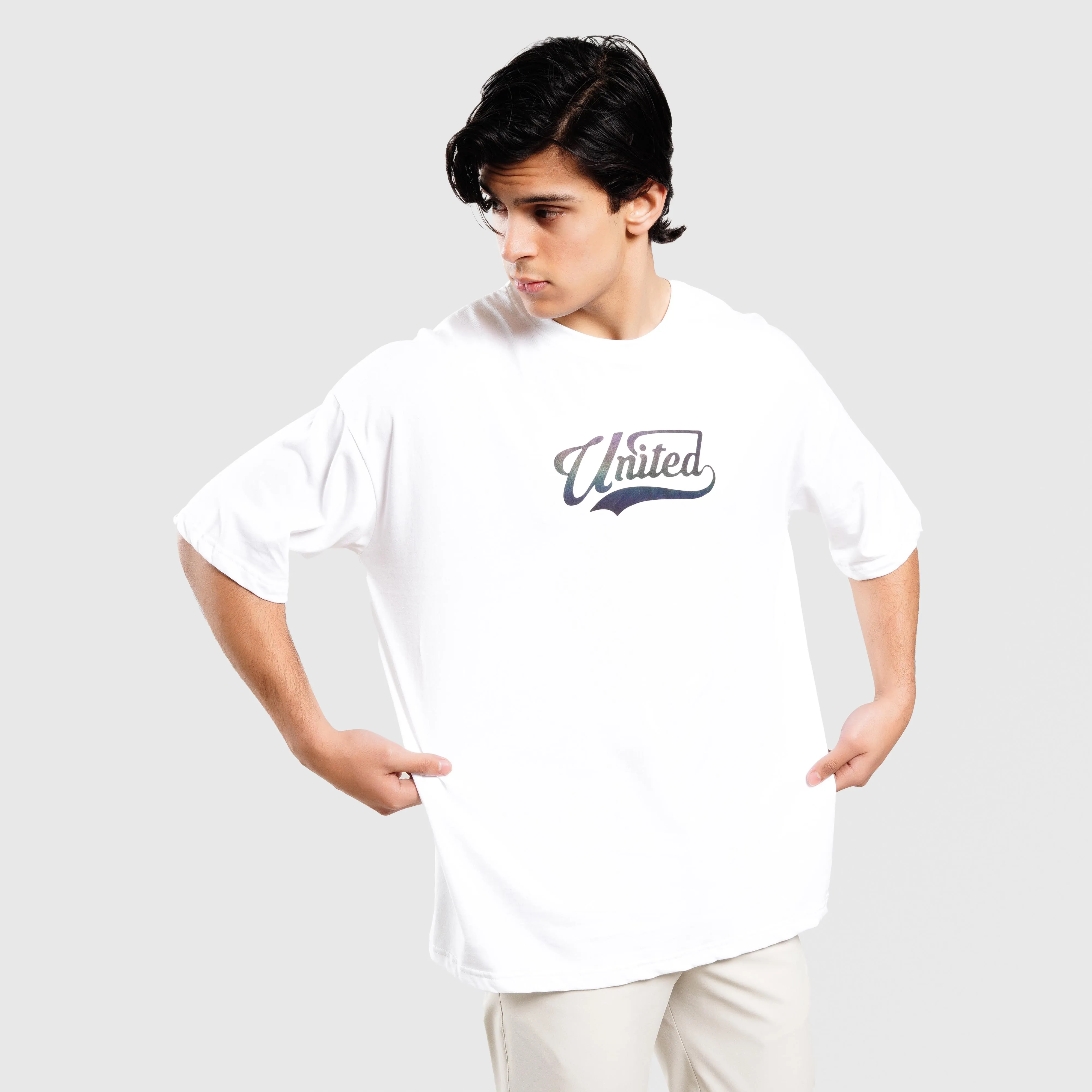 United Oversized Tee (White)