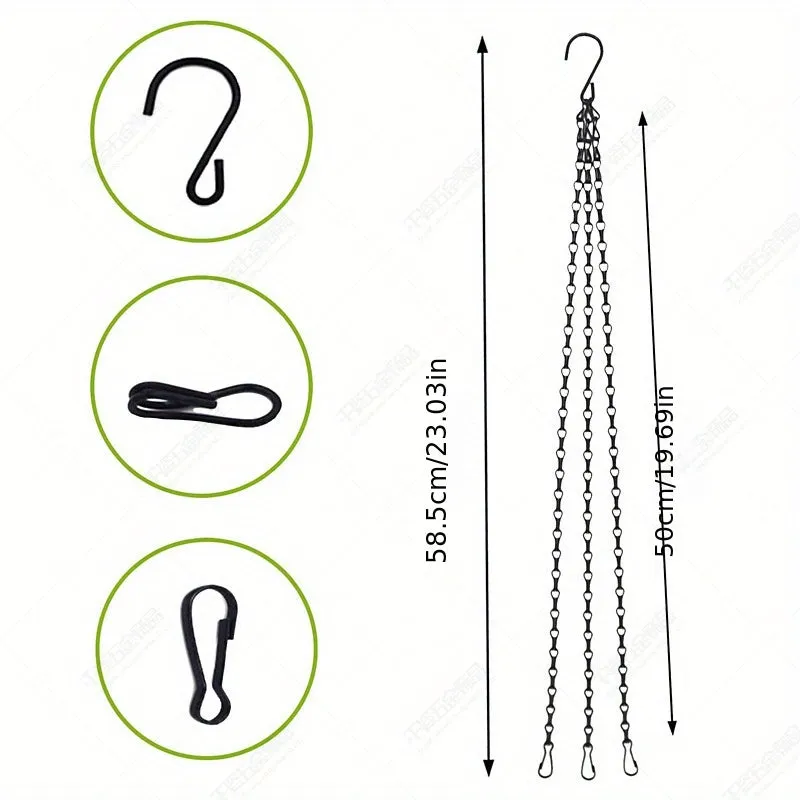 Versatile Hanging Chains for Outdoor Barbecue and Gardening