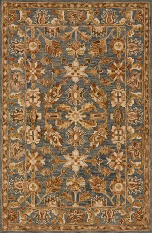 Victoria Rug in Slate & Slate