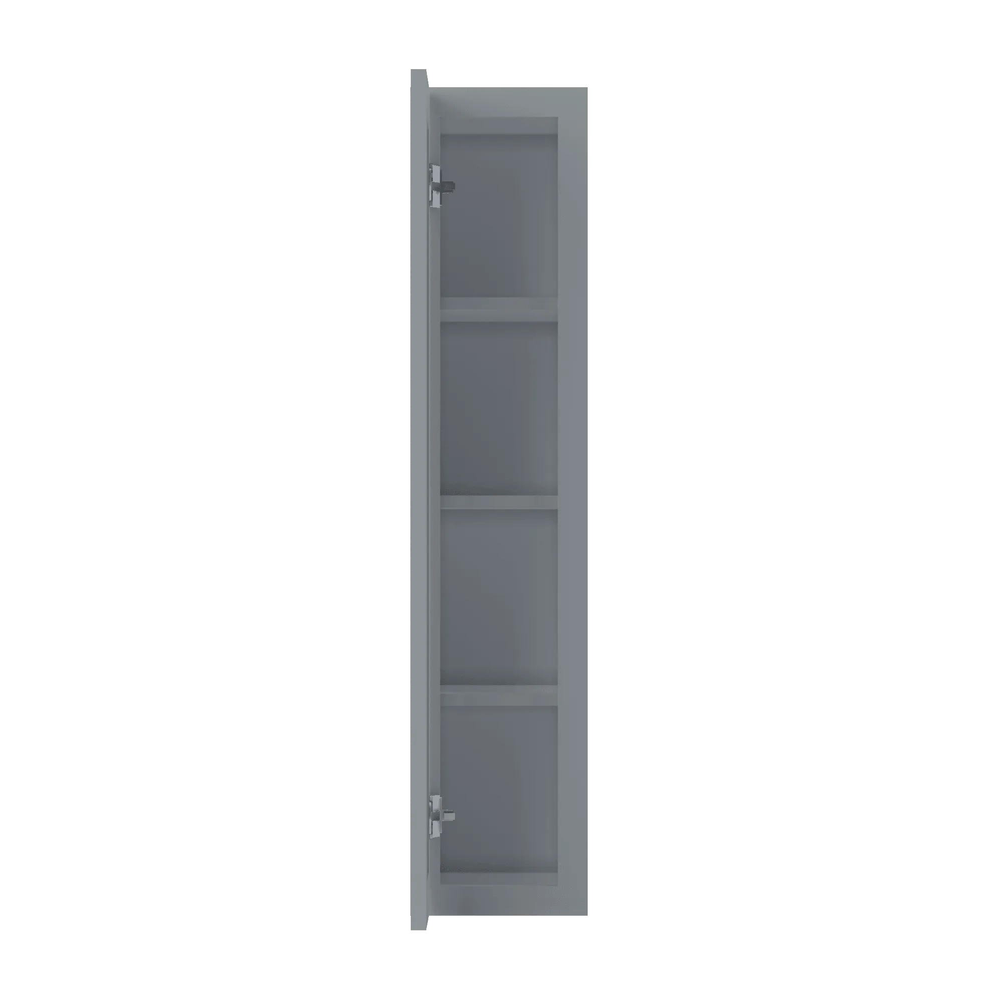 Wall Kitchen Cabinet W0942 Colonial Gray LessCare 9 in. width 42 in. height 12 in. depth